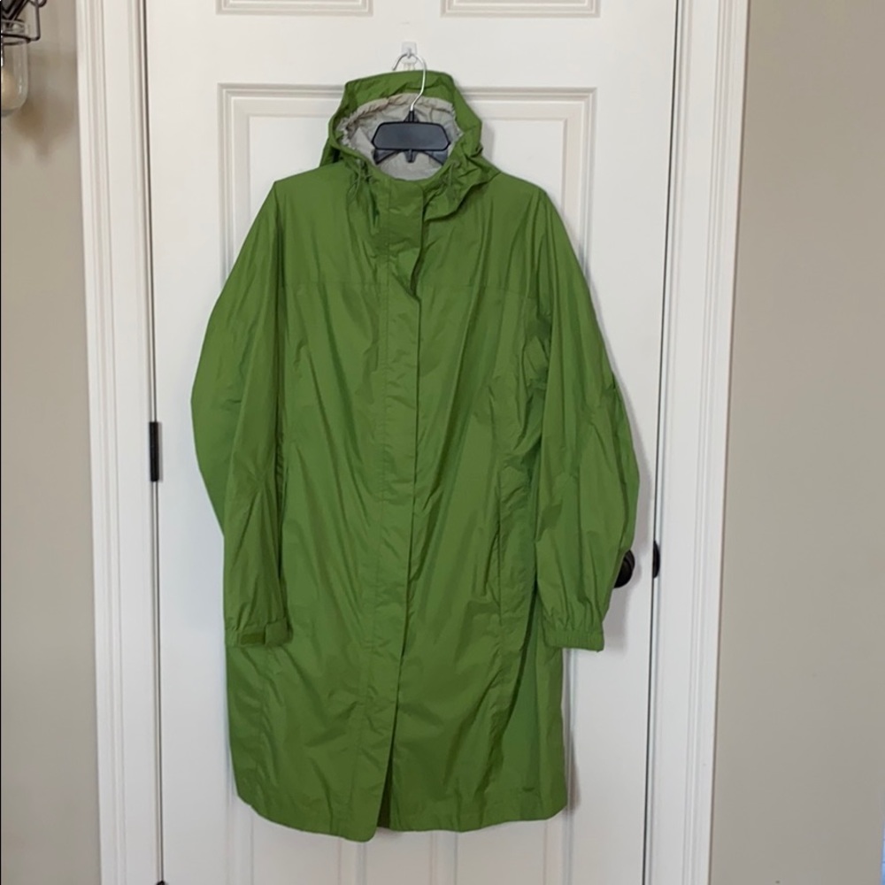 Waterproof Raincoat, LL Bean, Green, Size XL